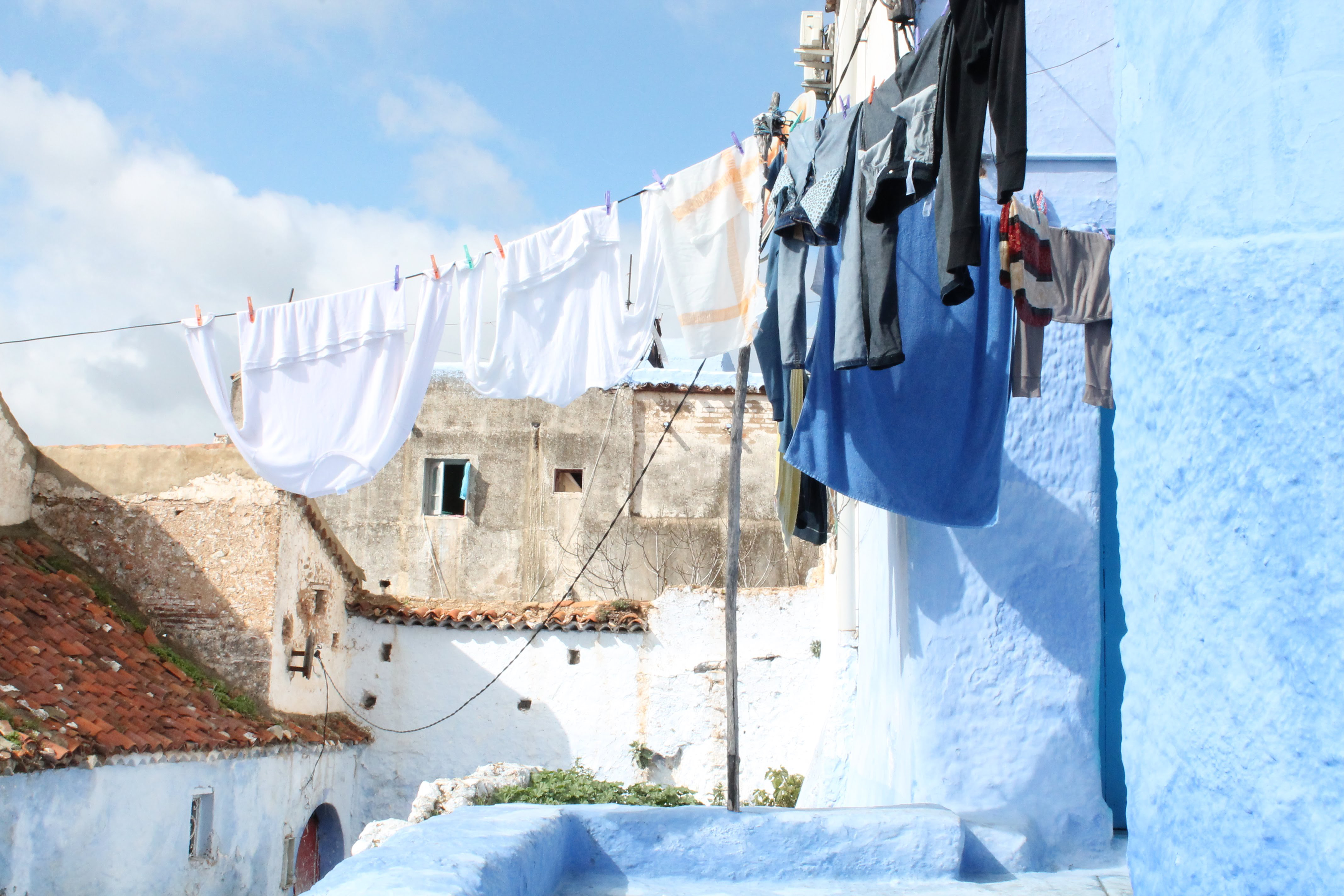 clothes hanging on line